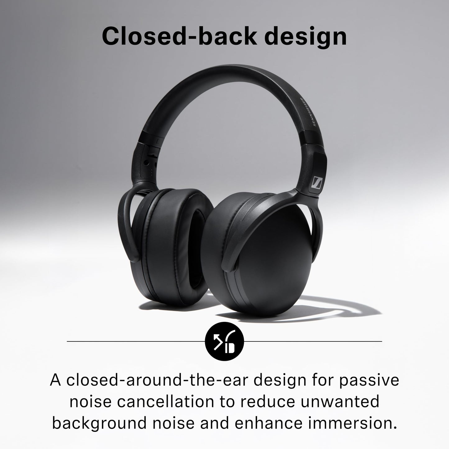 Sennheiser HD 400U USB-C Wired Over-Ear Headphones – Black