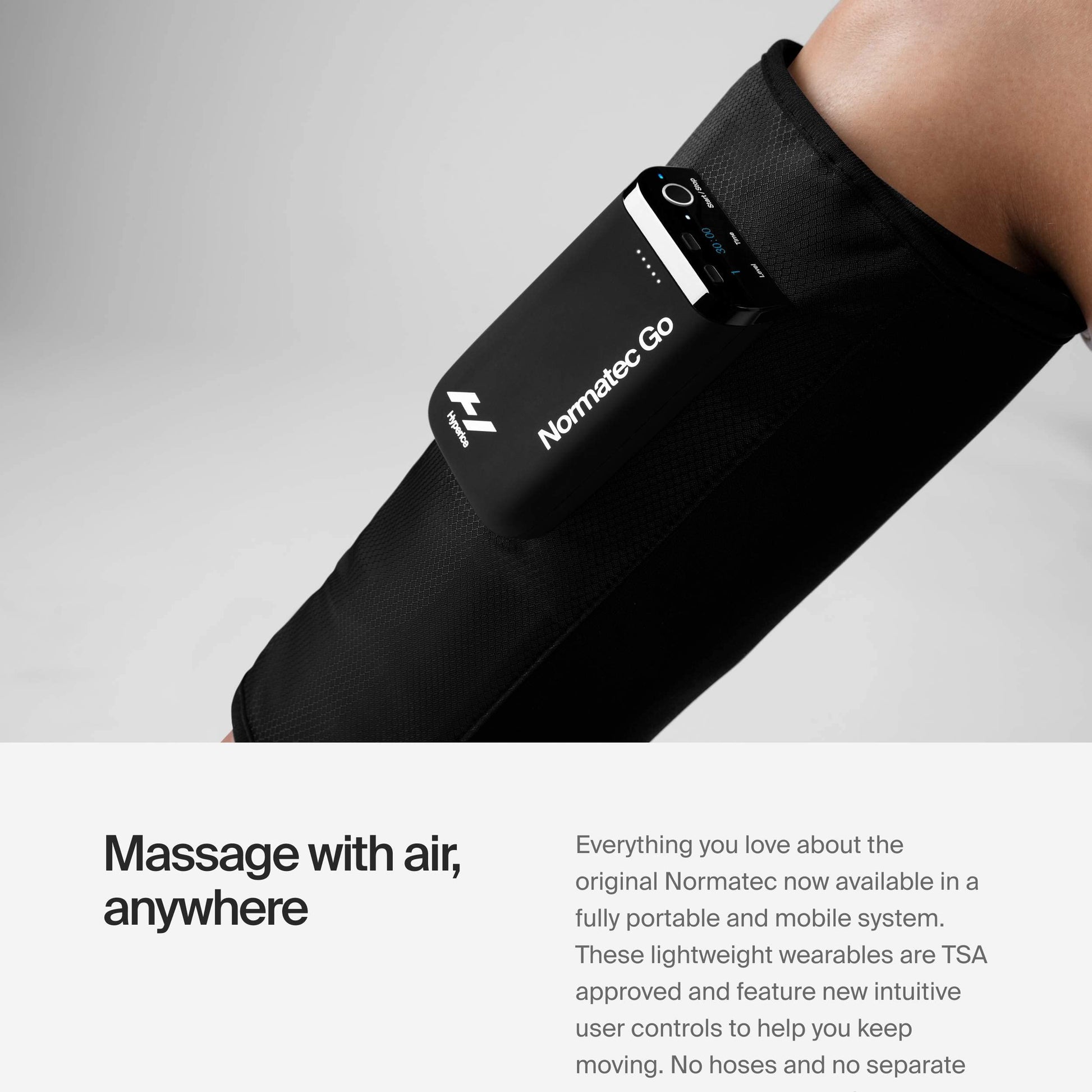 Hyperice Normatec Go Portable Leg & Calf Compression Massager – Black - Deccan Retail