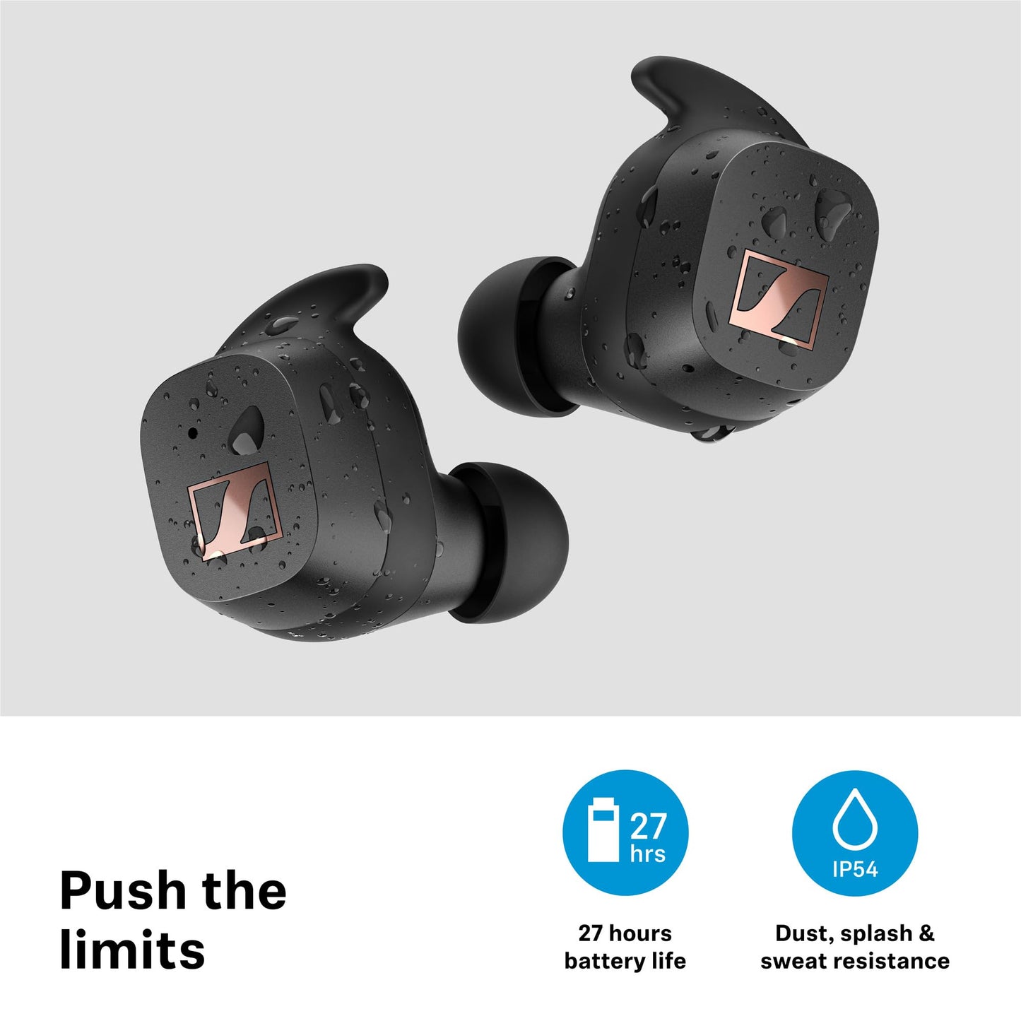 Sennheiser Sport True Wireless Bluetooth In-Ear Earbuds - Black - Deccan Retail