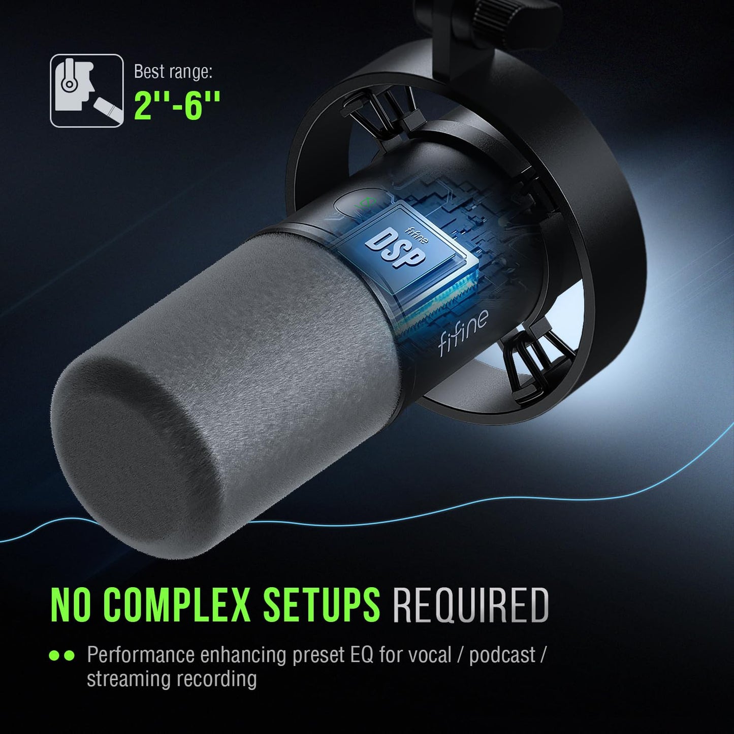 FIFINE K688 Dynamic Microphone, XLR/USB Podcast Microphone - Deccan Retail