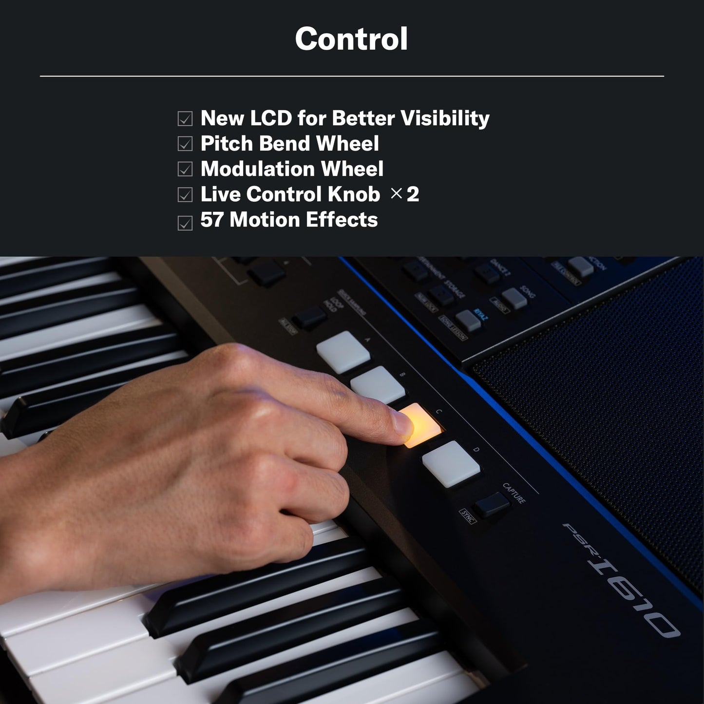 Yamaha PSR-I610 61-Key Professional Portable Keyboard