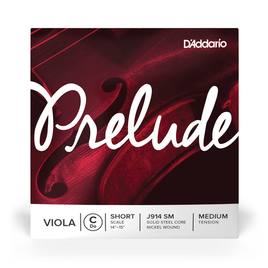 D'Addario Prelude Viola Single C String Short Scale Medium Tension (J914 SM) - Deccan Retail