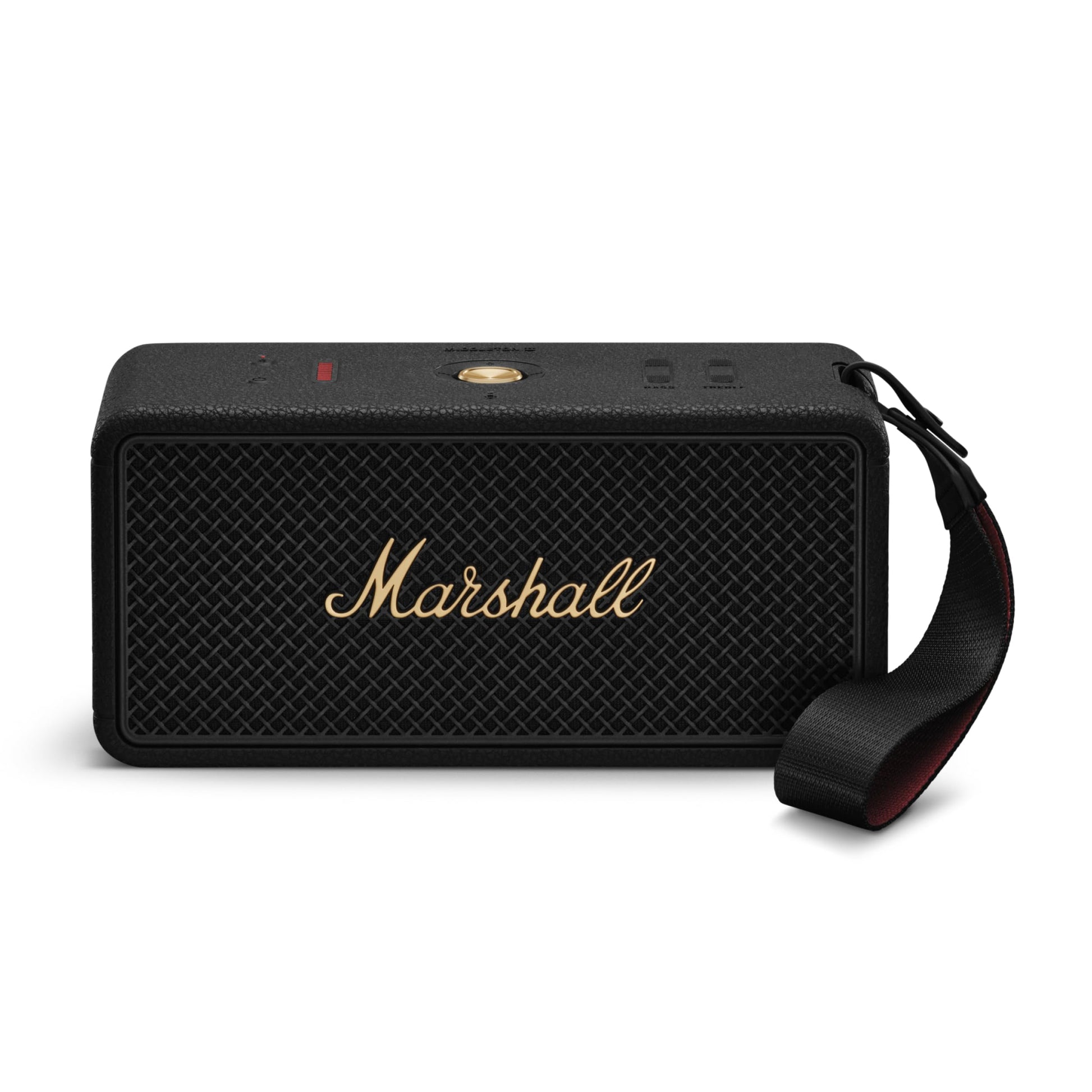 Marshall Middleton II Portable Bluetooth Speaker – Black & Brass - Deccan Retail