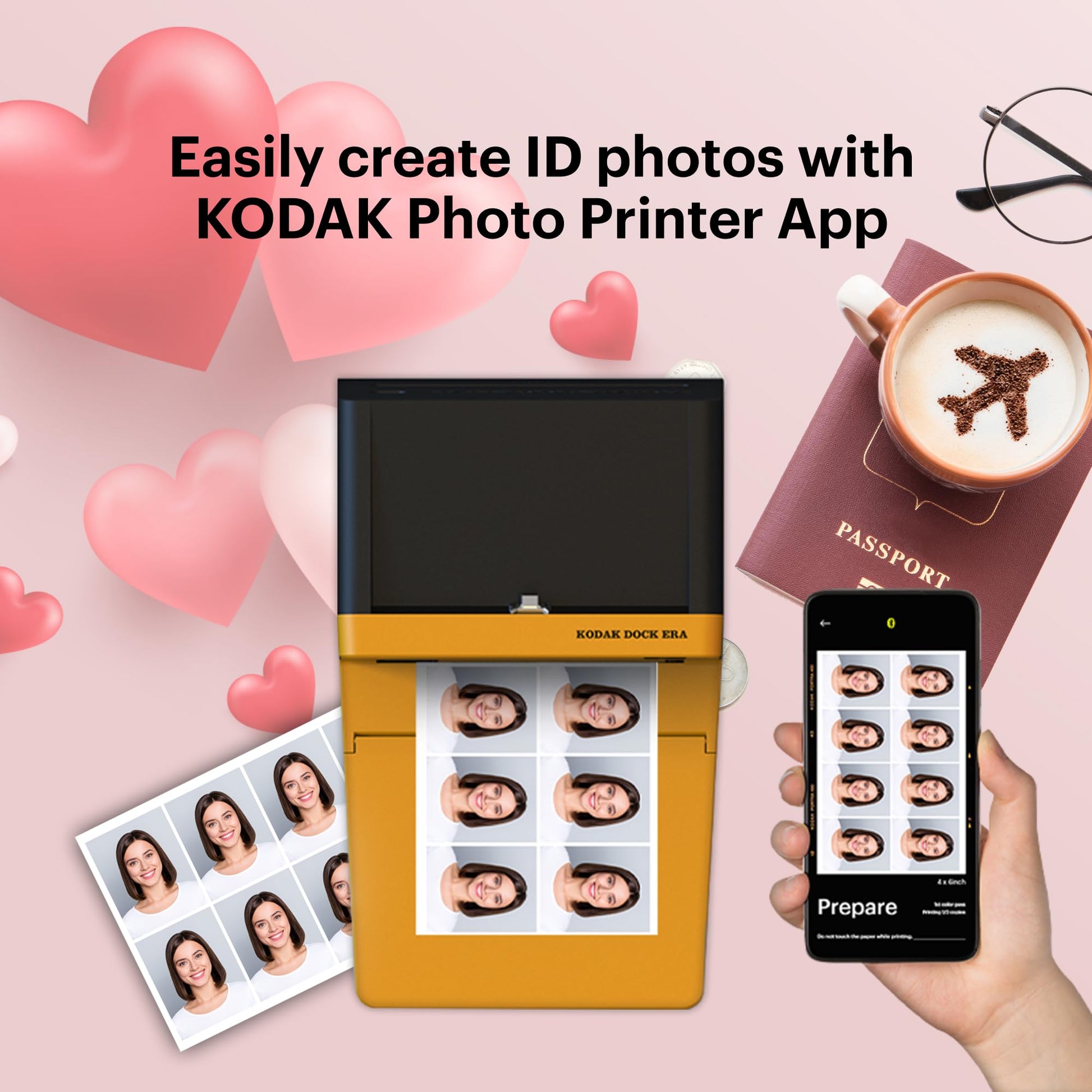 Kodak Dock ERA Plus 4PASS Instant Photo Printer 4x6" with 90 Sheets Bundle - Deccan Retail