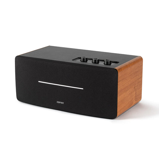 Edifier D12 Integrated Stereo Speakers - Brown - Deccan Retail
