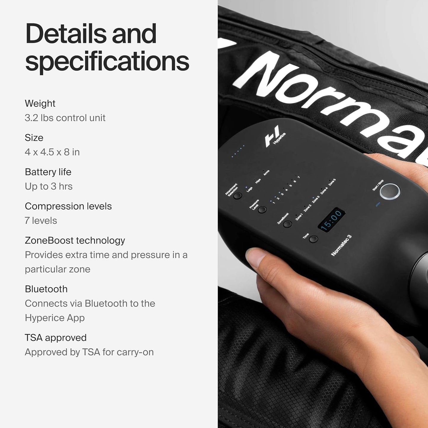 Hyperice Normatec 3 Lower Body Portable Massager (Legs + Hips) - Deccan Retail
