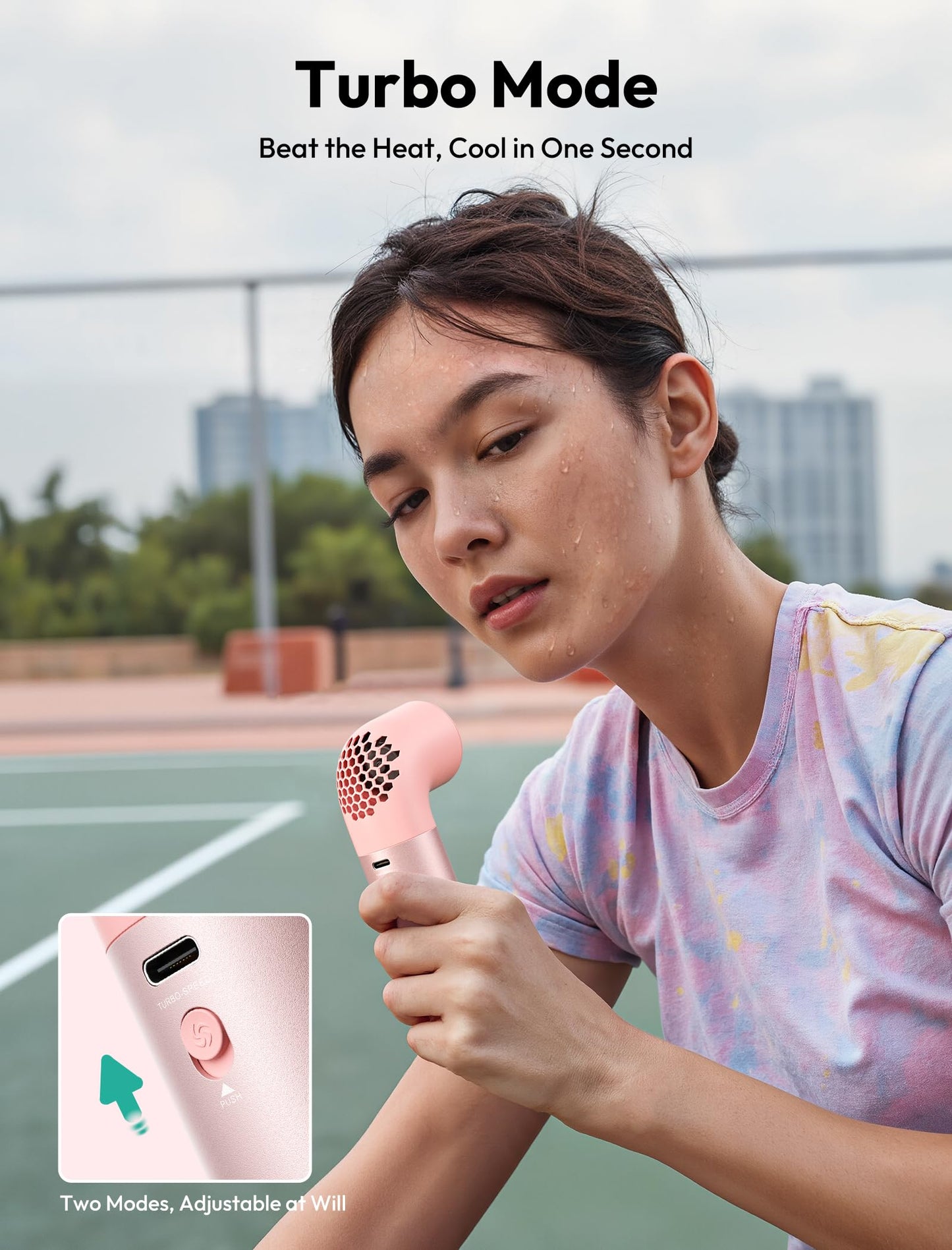 Aecooly Aero Pro Portable Handheld Fan – Pink - Deccan Retail