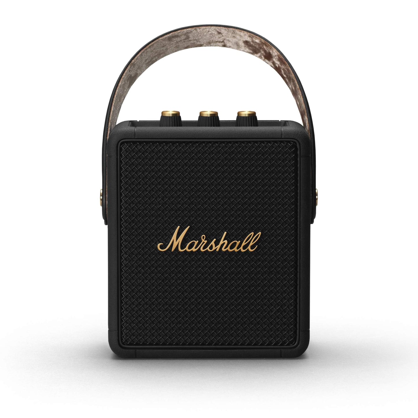 Marshall Stockwell II Portable Bluetooth Speaker – Black & Brass - Deccan Retail