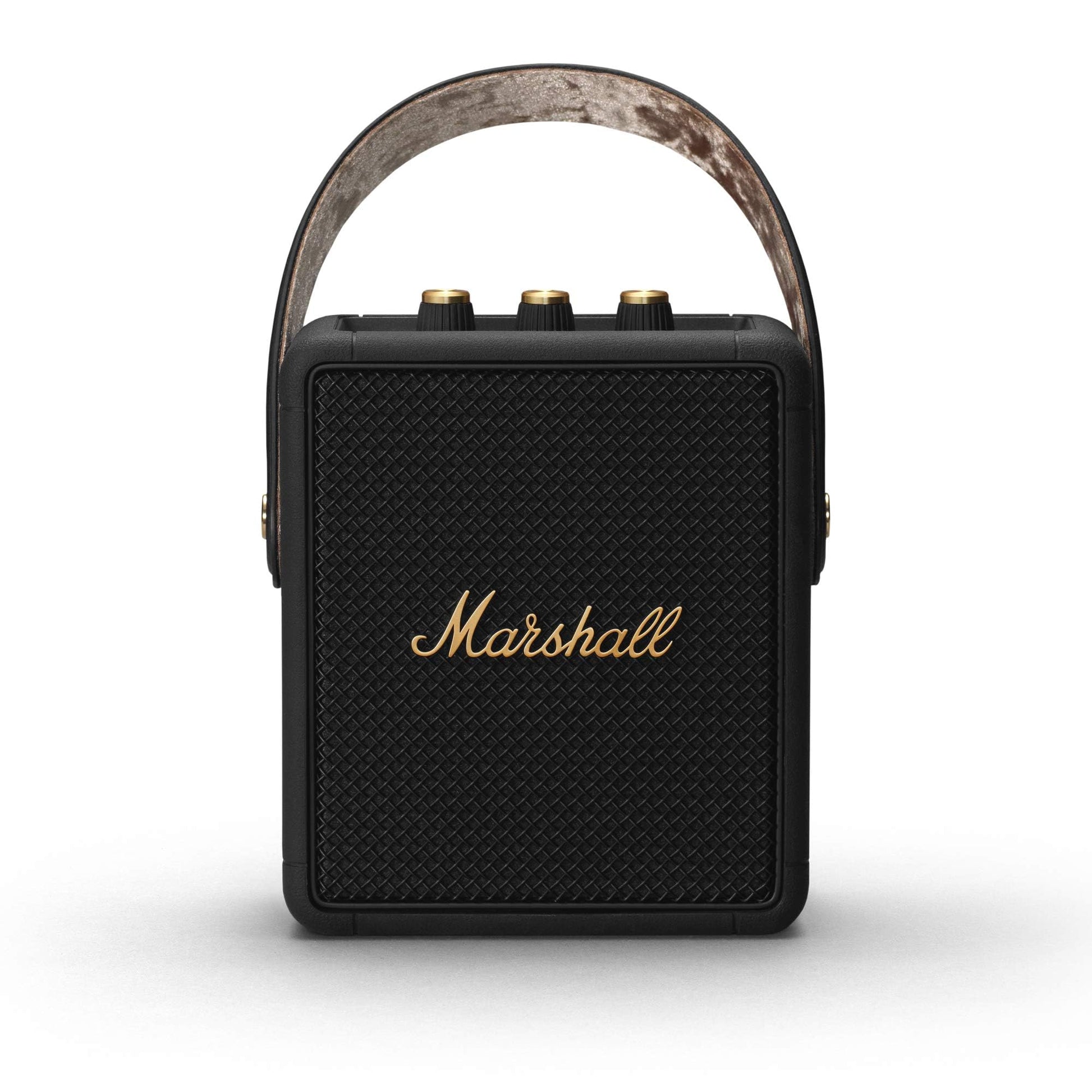 Marshall Stockwell II Portable Bluetooth Speaker – Black & Brass - Deccan Retail