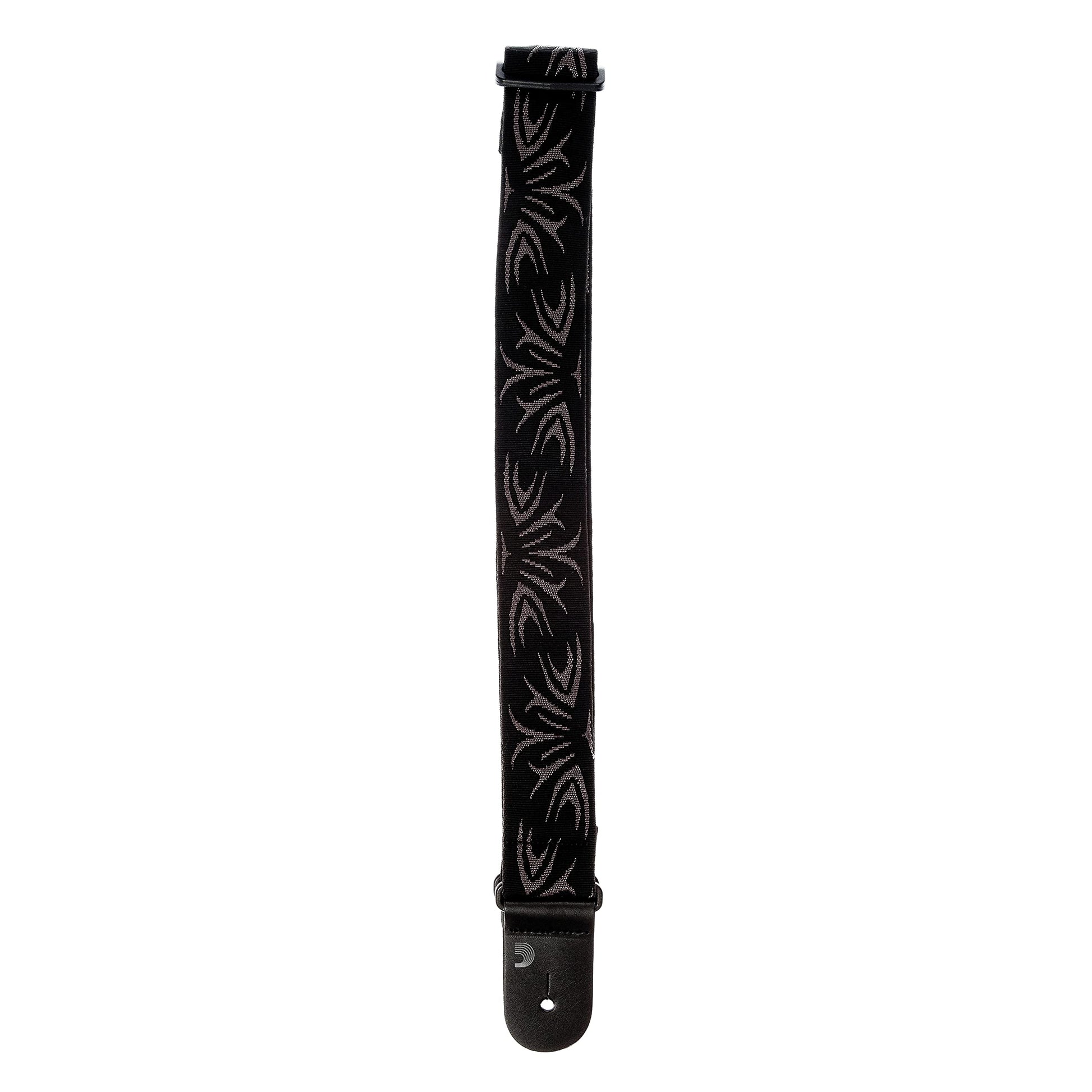 D'Addario Black/Gray Tattoo Woven Guitar Strap - Deccan Retail