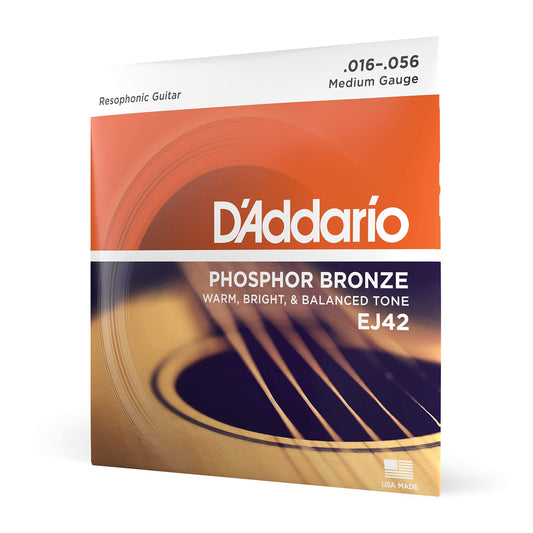 D'Addario EJ42 Resophonic Guitar Strings 16-56 - Deccan Retail