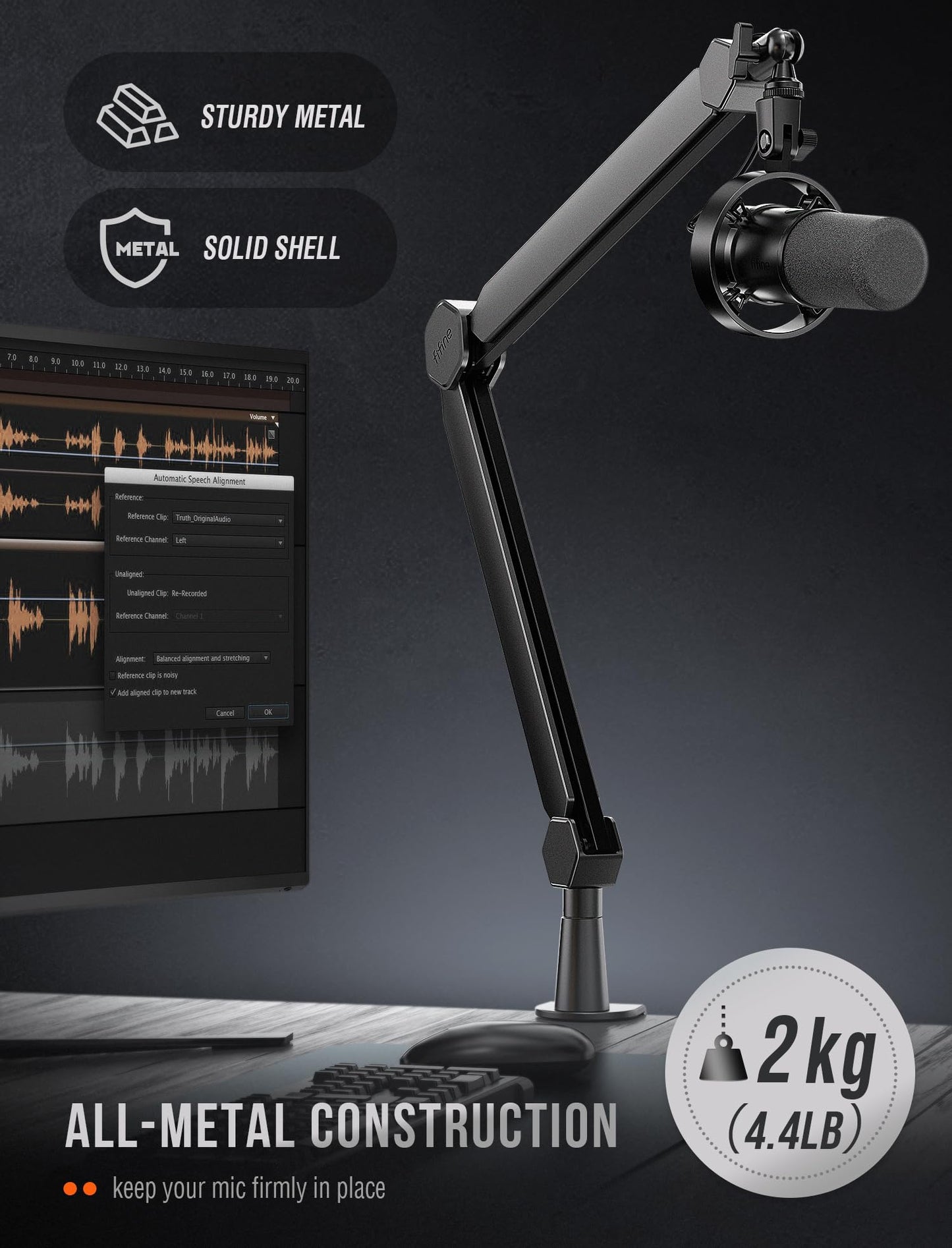 FIFINE BM66 Microphone Boom Arm - Deccan Retail