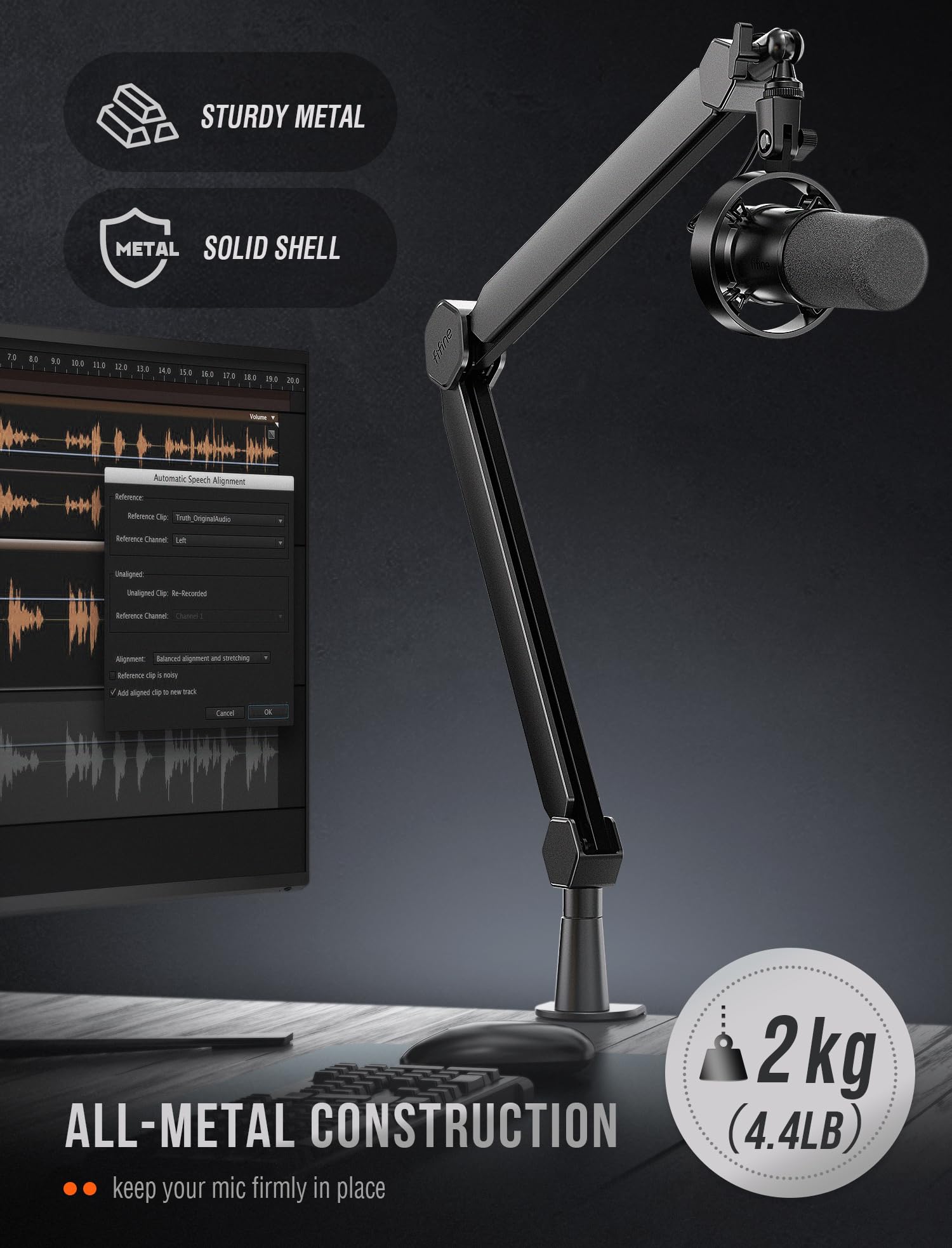 FIFINE BM66 Microphone Boom Arm - Deccan Retail