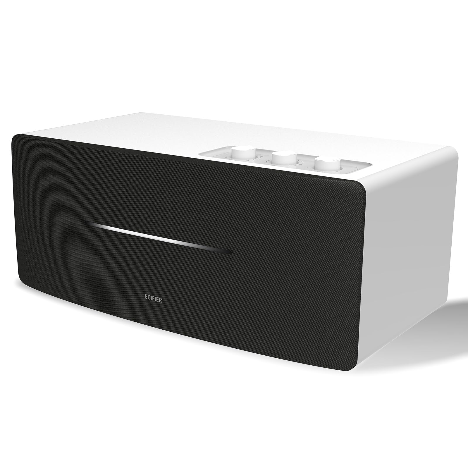 Edifier D12 Integrated Stereo Speakers - White - Deccan Retail