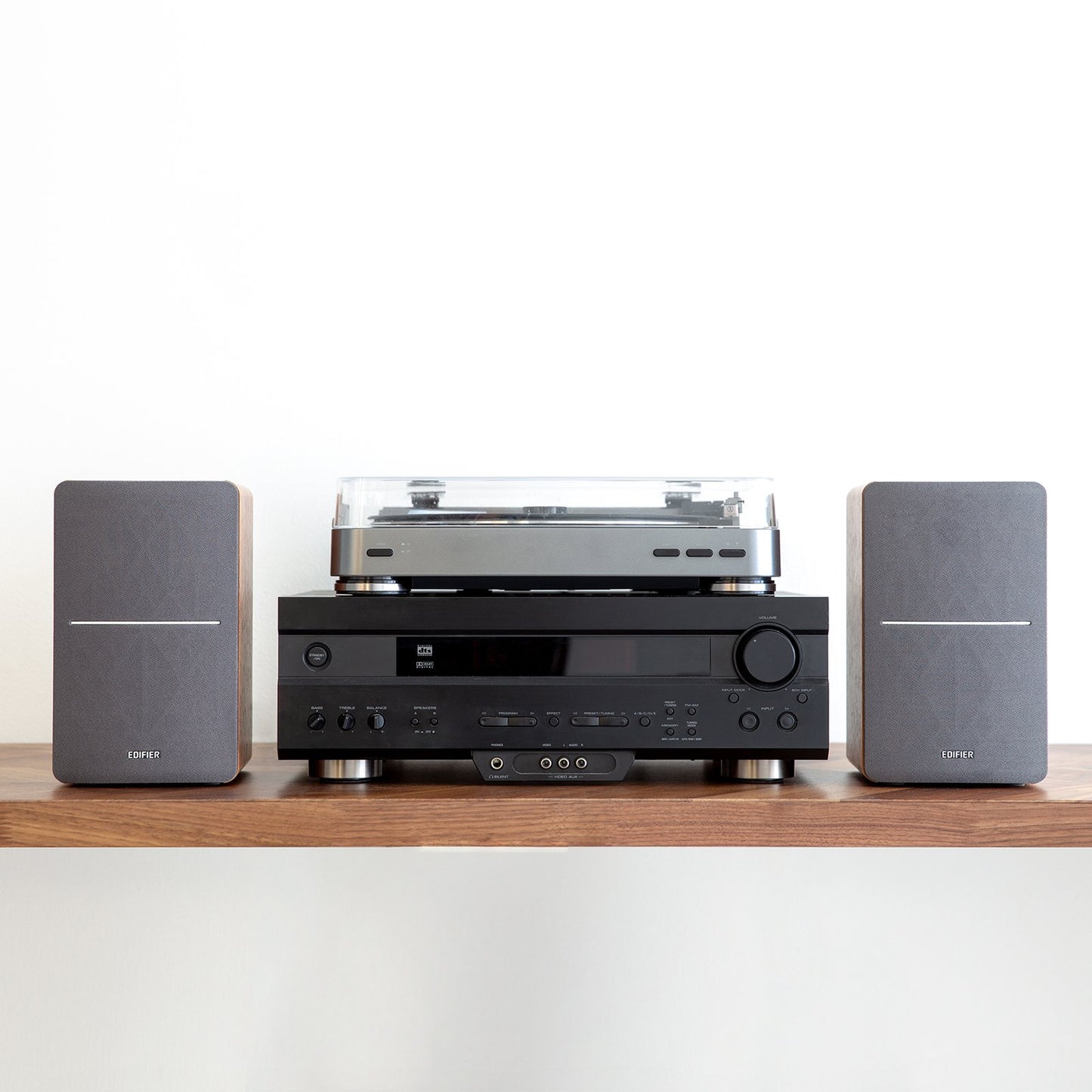 Edifier P12 Passive Bookshelf Speakers – Wood Brown