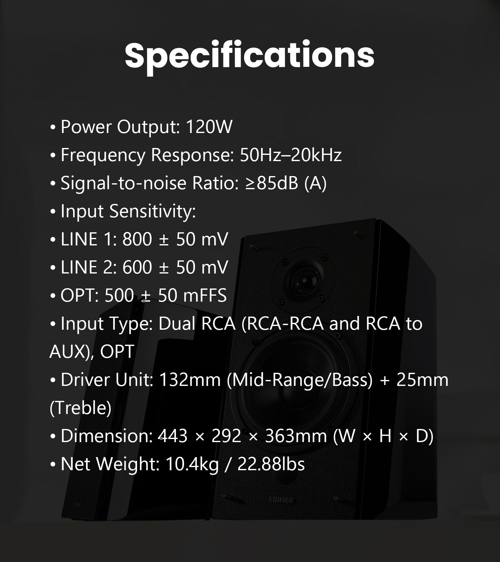 Edifier R2000DB Bookshelf Speakers - Black - Deccan Retail