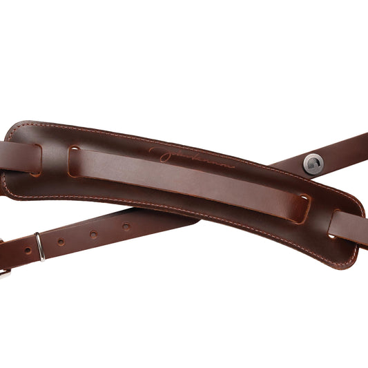 D'Addario Beatles John Lennon Selmer Leather Guitar Strap - Deccan Retail