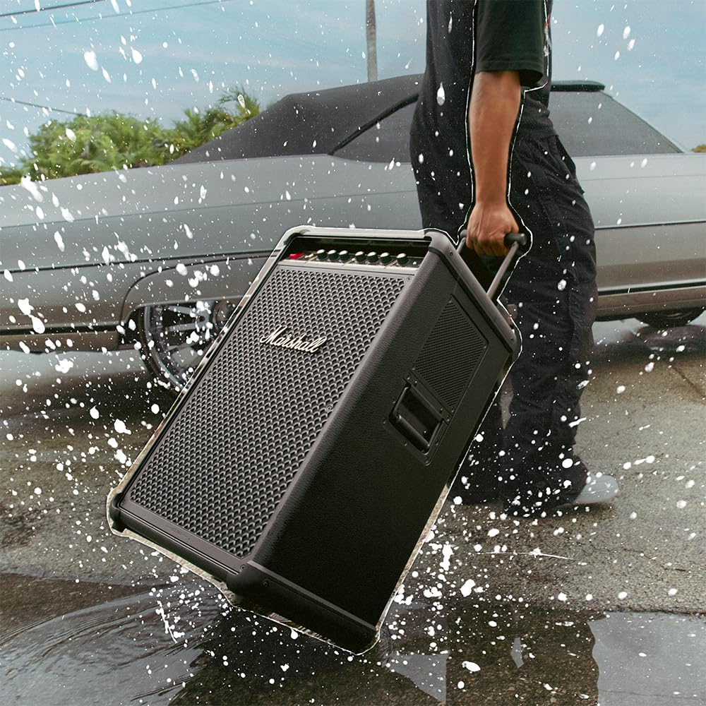 Marshall Bromley 750 Portable Party Speaker – Black & Brass - Deccan Retail