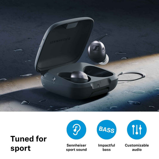 Sennheiser Momentum Sport Earbuds with ANC - Black