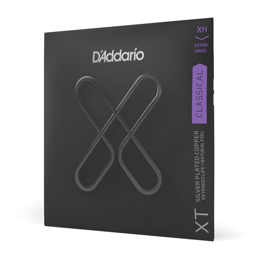 D'Addario XT Silver Plated Copper Classical Guitar Coated Strings Extra Hard Tension (XTC44) - Deccan Retail