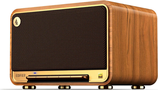 Edifier D32 Tabletop Wireless Speaker - Brown - Deccan Retail