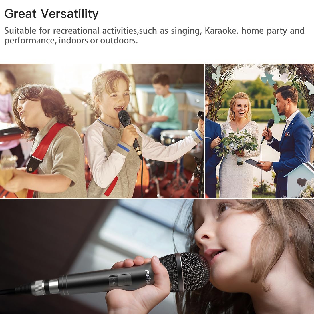 FIFINE K6 Karaoke Wired Dynamic Microphone - Deccan Retail