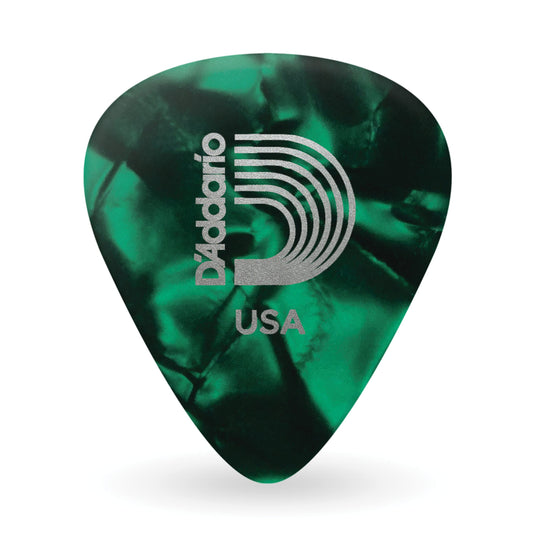 Planet Waves Green Pearl Celluloid Guitar Picks Medium 10 Pack (1CGP4-10) - Deccan Retail