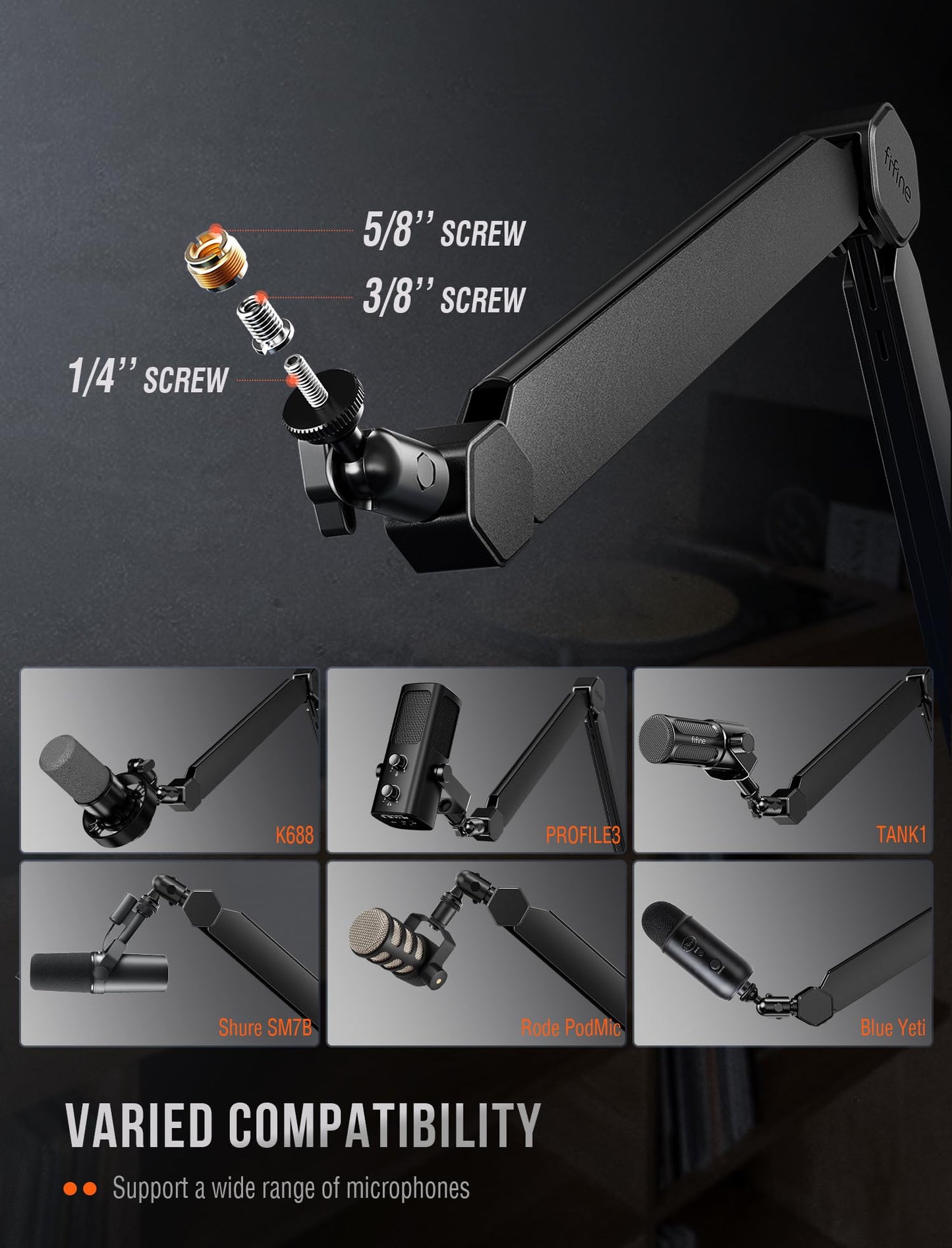 FIFINE BM66 Microphone Boom Arm - Deccan Retail