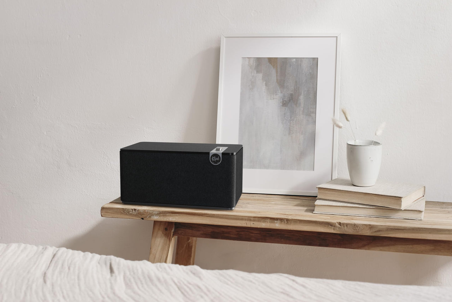Klipsch The Three Plus Premium Bluetooth Speaker System - Matte Black | Biamplified 2.1 Stereo with Dual 2.25” Drivers, 5.25” Woofer, Bluetooth 5.3 Connect App Customization