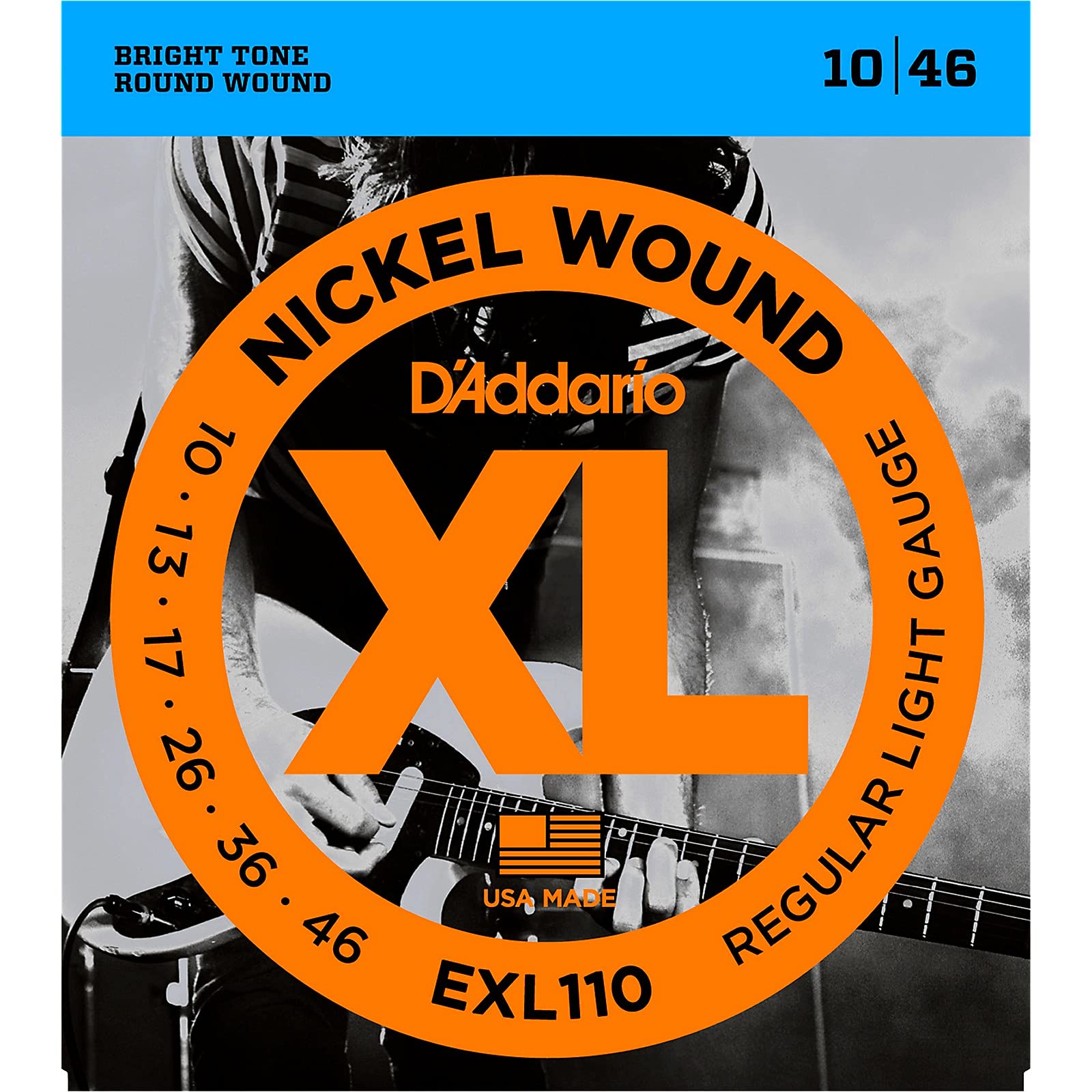 D'Addario EXL110 Nickel Wound Electric Guitar Strings Regular Light 10-46 (2 Pack) - Deccan Retail