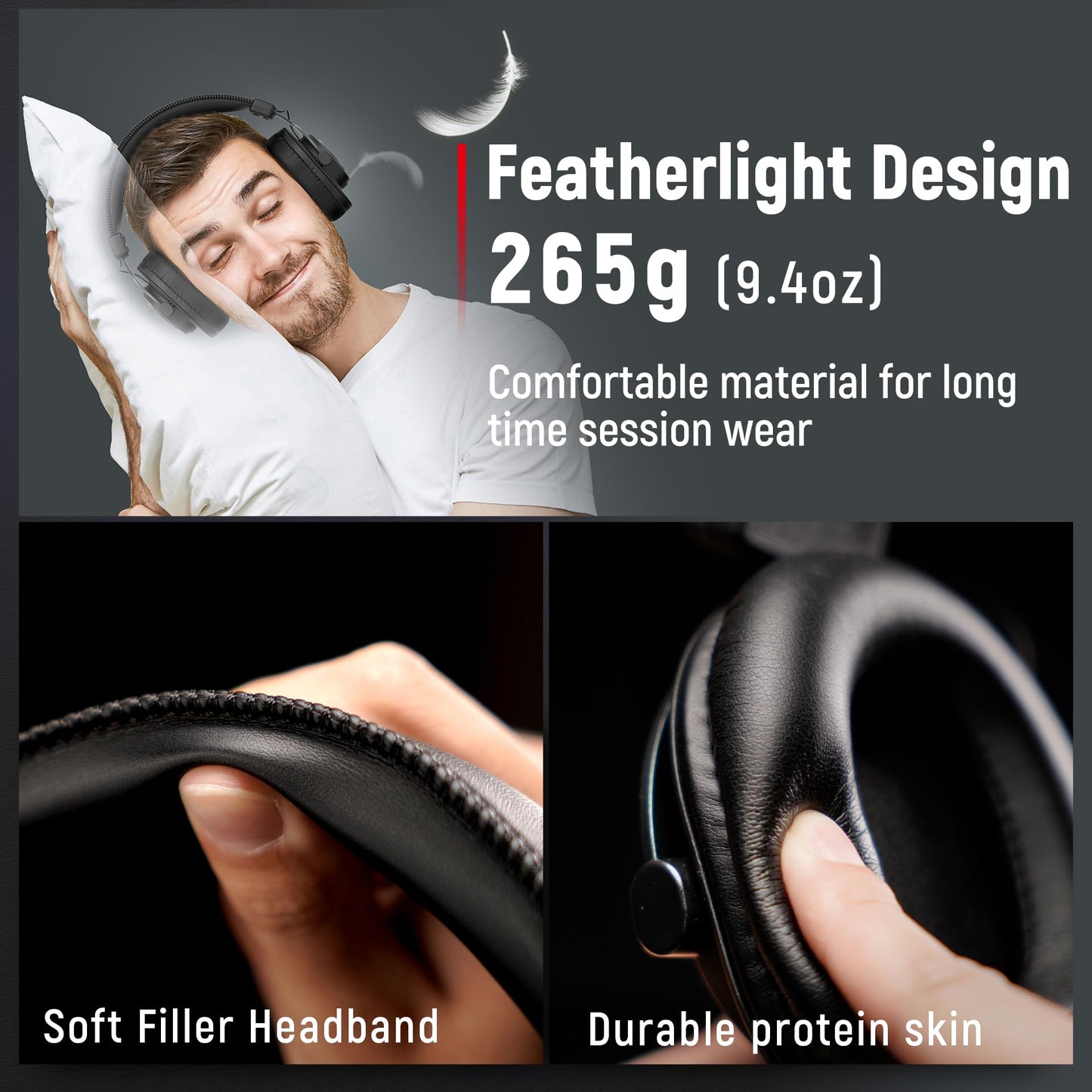 FIFINE H8 Studio Monitor Headphones - Black - Deccan Retail