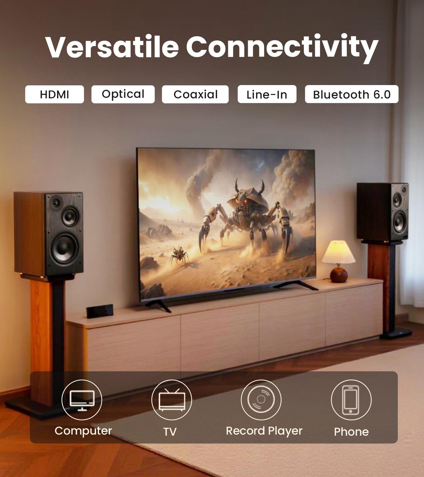 Edifier R2750DB MKII 144W 3-Way Powered Bookshelf Speakers – Walnut (PRE-ORDER)