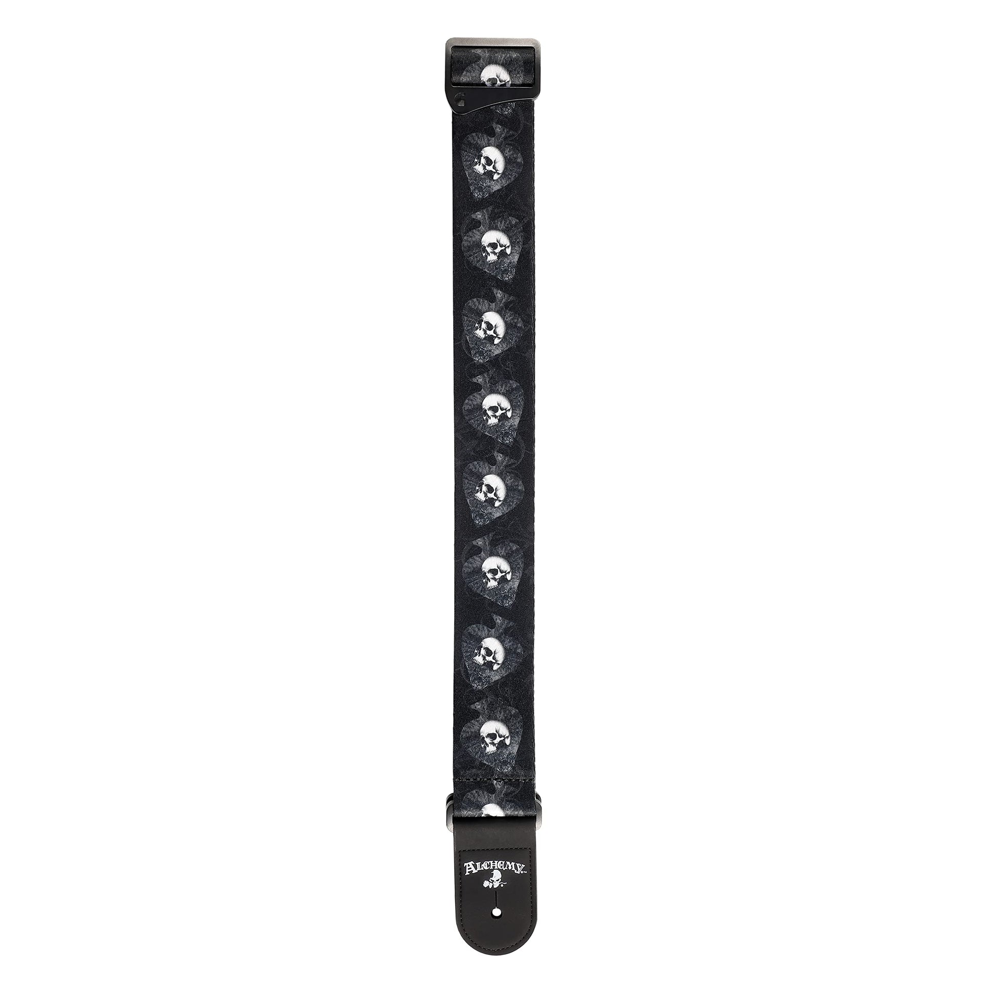 D'Addario Alchemy Skulls in Spades Guitar Strap - Deccan Retail