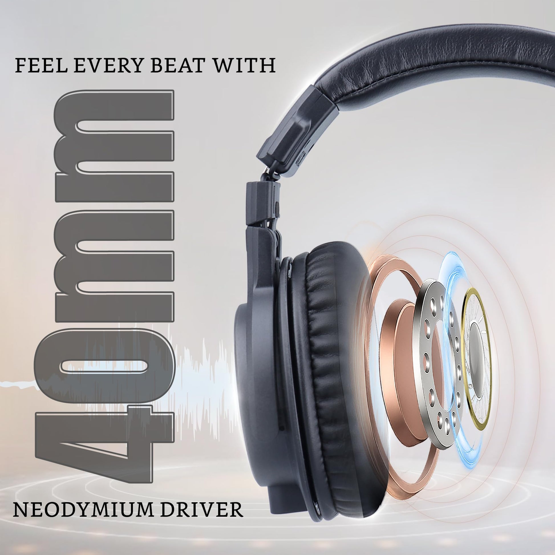 CLAW SM70 Studio Monitoring DJ Wired Over-Ear Headphones with 40mm Drivers - Deccan Retail