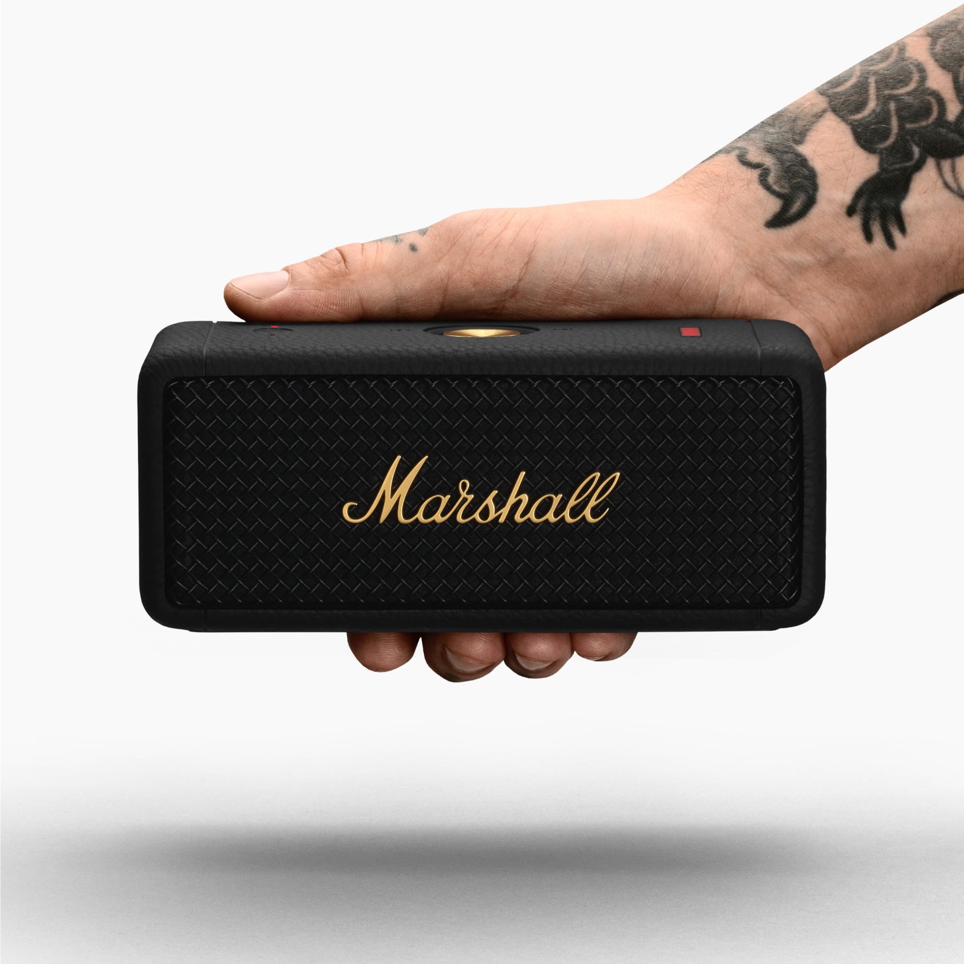 Marshall Emberton II Portable Bluetooth Speaker – Black & Brass - Deccan Retail
