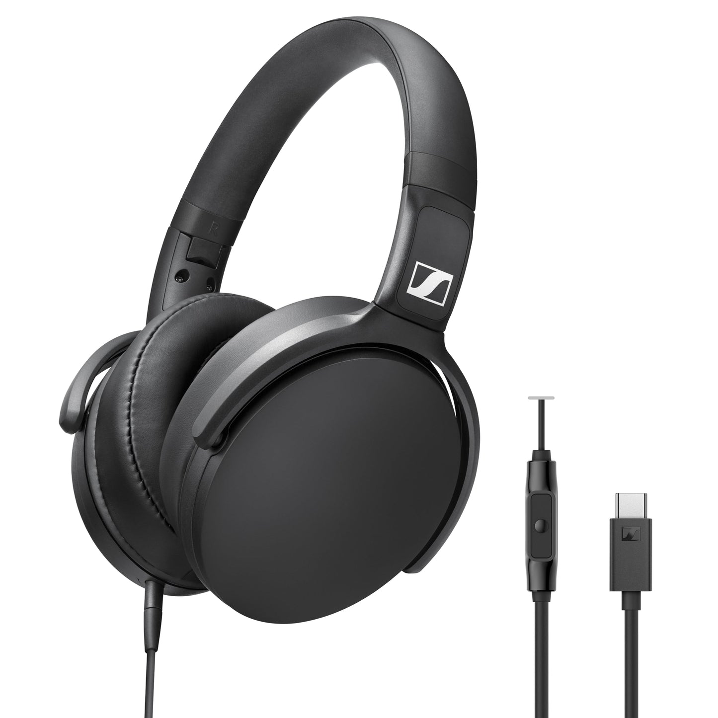 Sennheiser HD 400U USB-C Wired Over-Ear Headphones – Black