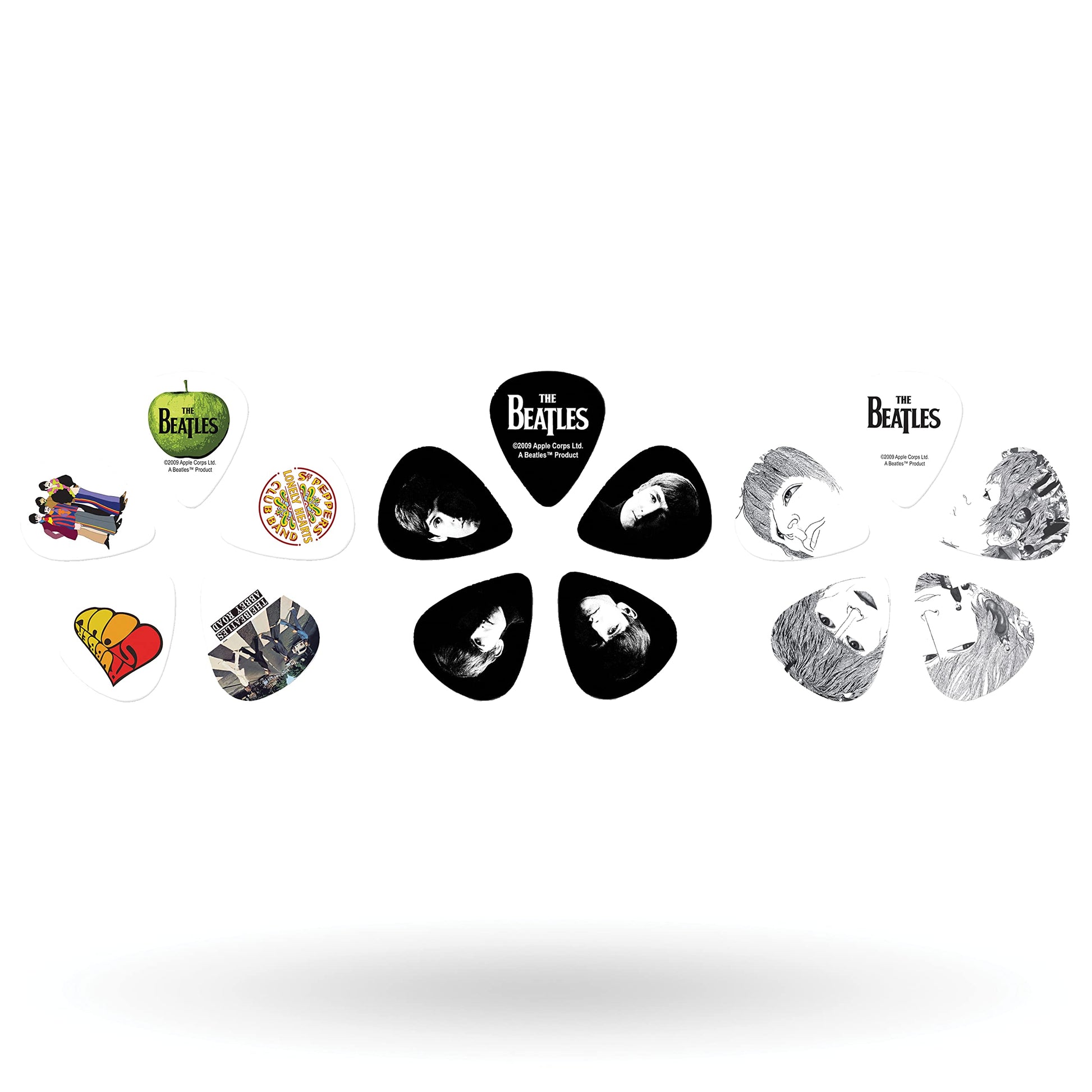Planet Waves Beatles Signature Guitar Pick Tin Stripes 15 Picks (1CAB4-15BT2) - Deccan Retail