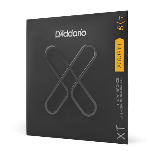 D'Addario XT 80/20 Bronze Acoustic Guitar Strings Light Top/Medium Bottom 12-56 - Deccan Retail