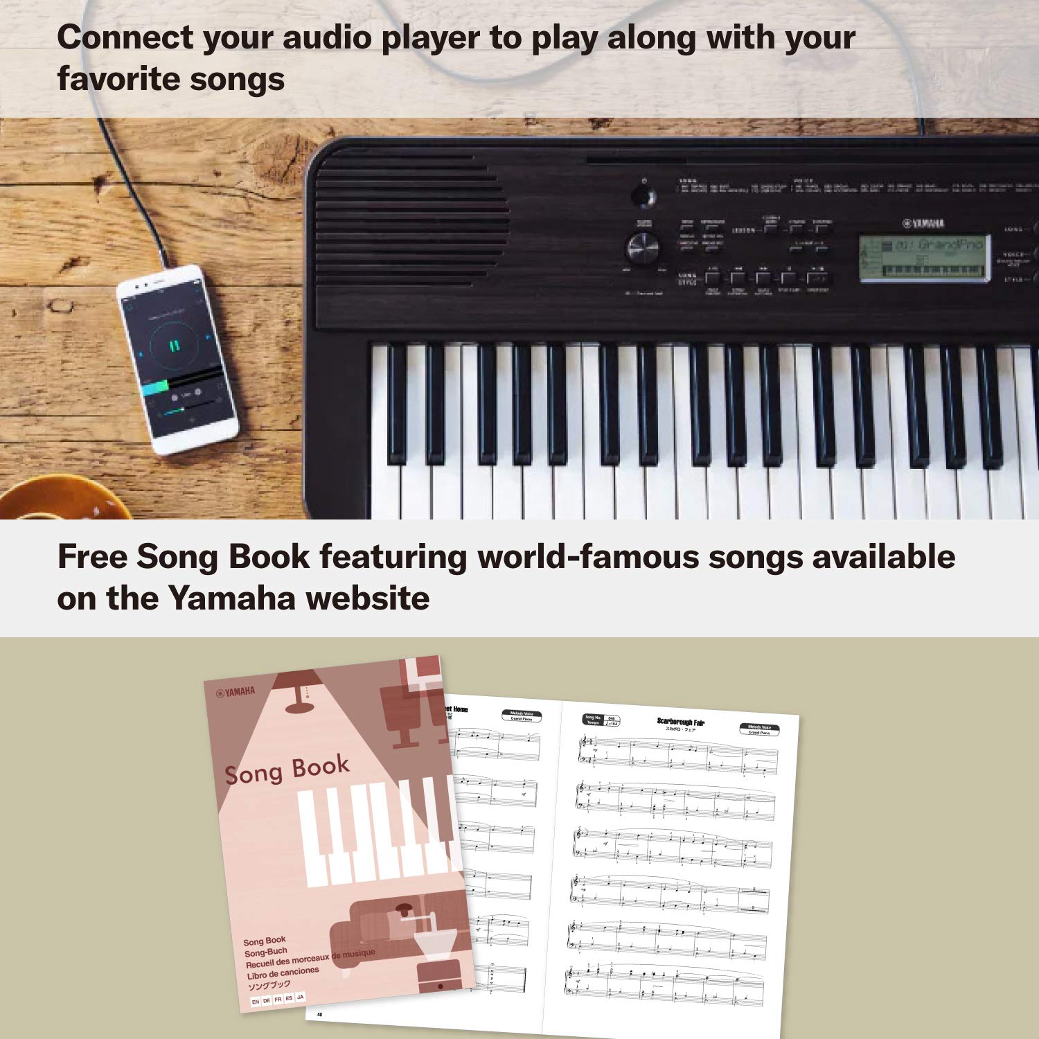Yamaha PSR-E360DW Portable Keyboard – 61 Keys with Touch Sensitivity - Dark Walnut - Deccan Retail