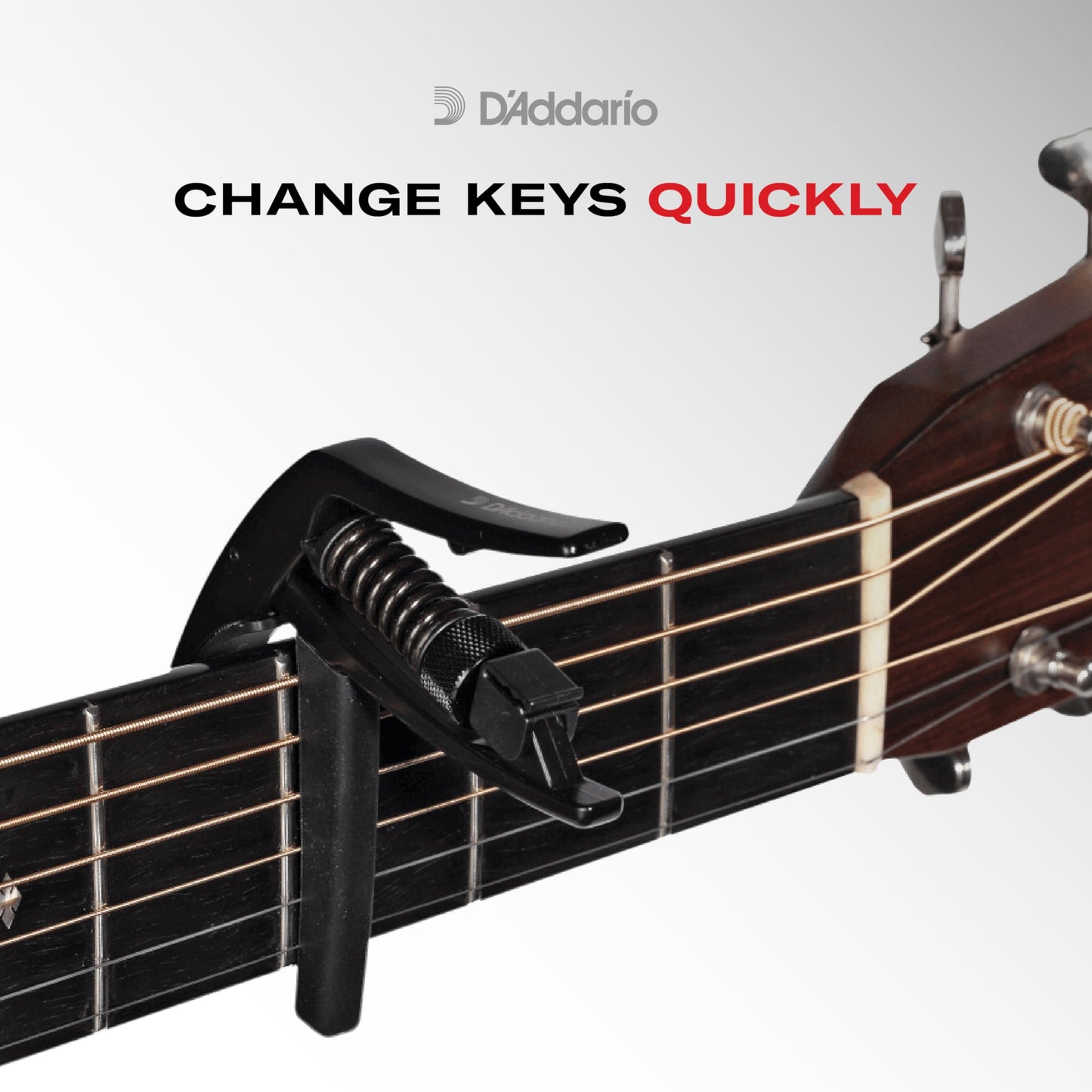 D'Addario NS Tri-Action Capo Silver (PW-CP-09S) - Deccan Retail