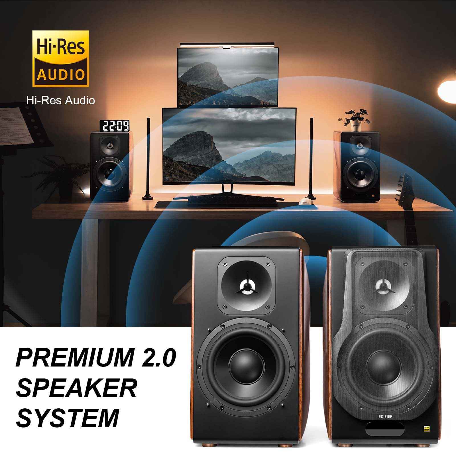 Edifier S3000MKII Audiophile Wireless Active Bookshelf Speakers