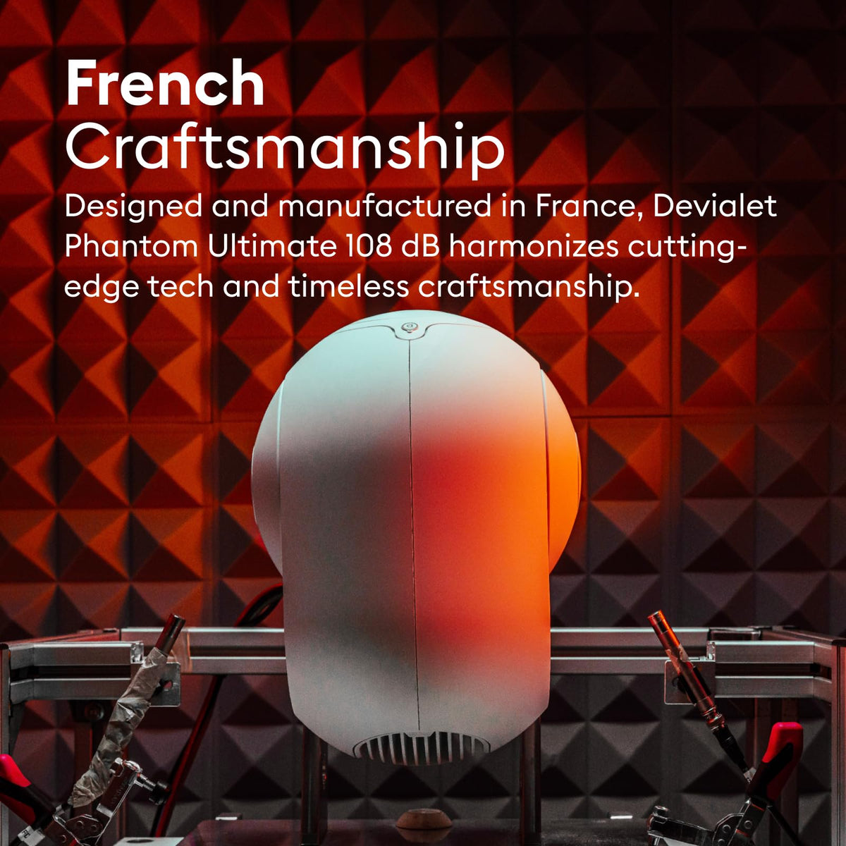 Devialet Phantom Ultimate 108 dB Bluetooth Speaker – Light Pearl