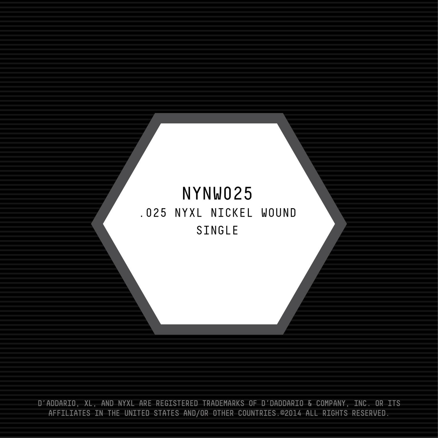 D'Addario NYXL Nickel Wound Electric Guitar String .025 - Deccan Retail