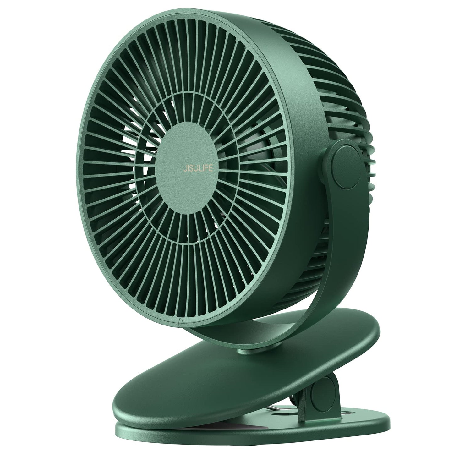 JISULIFE Mini Clip Fan, 4000mAh - Green - Deccan Retail