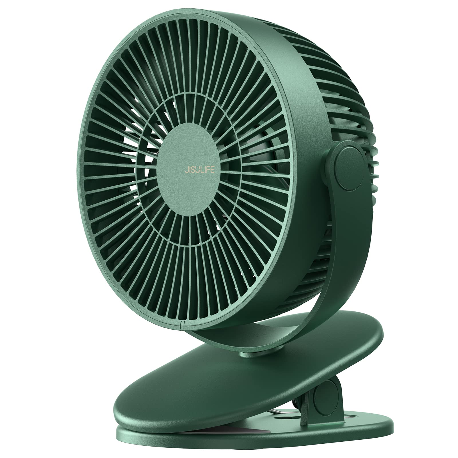 JISULIFE Mini Clip Fan, 4000mAh - Green - Deccan Retail