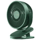 JISULIFE Mini Clip Fan, 4000mAh - Green - Deccan Retail