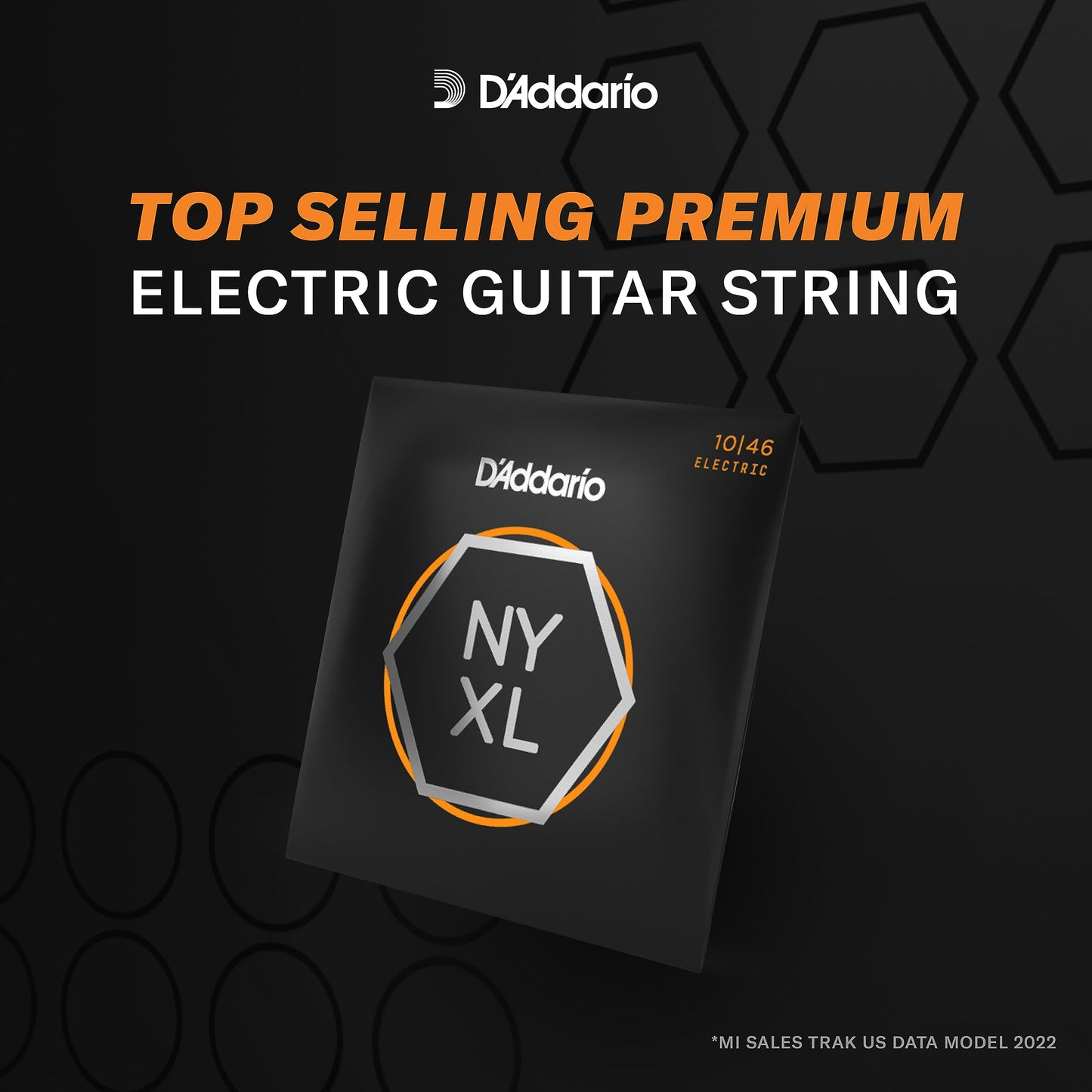 D'Addario NYXL Nickel Wound 7-String Electric Guitar Strings 11-64 (NYXL1164) - Deccan Retail