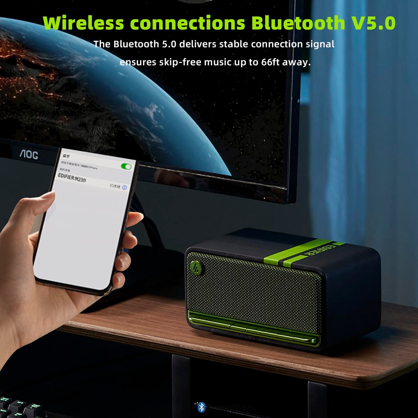 Edifier MP230 Tabletop Bluetooth Speaker – Green