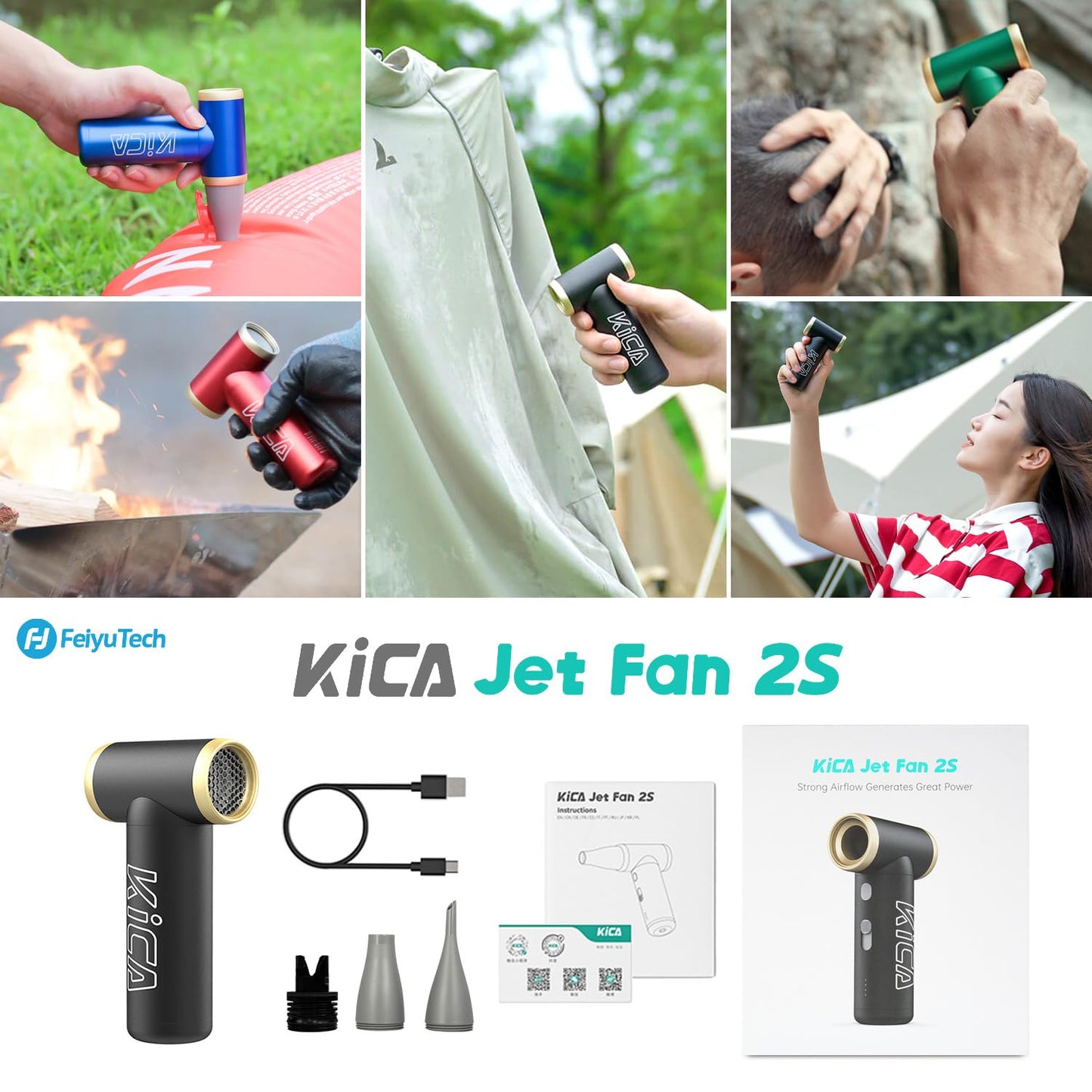 KiCA Jet Fan 2S Electric Air Duster – Black - Deccan Retail
