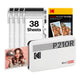 Kodak Mini 2 Retro 4PASS Portable Photo Printer 2.1x3.4" with 68 Sheets Bundle - White - Deccan Retail